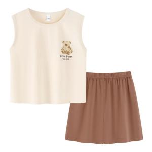 MiiOW | Catman Childrens Sleepwear Boy 2025 New Summer Thin Sleeveless Home Clothes A-Class Vest Breathable Moisture-wicking Cartoon Print