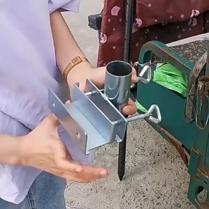 Metal Umbrella Stand Clamp Heavy Duty Straight Umbrella Holder Outdoor Patio Umbrella Clamp
