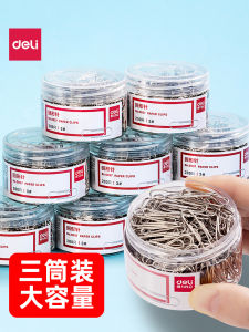 Deli Metal Paper Clips 0037 Office Supplies Electroplated Thickened Office Supplies Colorful Paper Clips Student Handmade Stationery