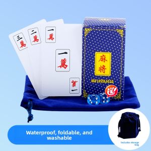 SHENWO | Waterproof Durable Portable Plastic Mahjong Playing Cards