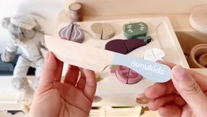 【CLEARANCE】NunuKids Wooden Vegetables Cutting Play
