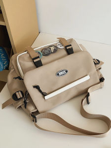 Black Casual Crossbody Bag Single Shoulder Leisure Messenger Bag Transparent Layer Pain Bag Class Bag for Men And Women