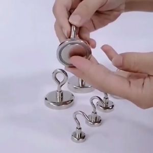 STDECOR Magnet Gantungan Sheep Eye Hook Strong Neodymium 66 KG - SNF36 SNF42 LNF60 - Silver