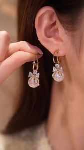 【Bestella✨COD】Anting Mutiara Putri Duyung Perak 925 Gaya Minimalis Anting Elegan Perancis