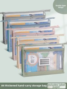 Transparent Zippered File Organizer For Students