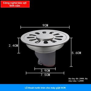 Chống Trượt Thép Không Gỉ Chậu Rửa Phòng Tắm Đồng Sáng Lõi Tròn Đa Năng