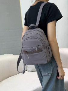 HANKE Womens Cotton Nylon Fabric School Backpack Mini Multi-Functional Bagpack