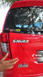 EMBLEM MOBIL SIGRA EKSTERIOR MOBIL DAIHATSU VARIASI TIMBUL 3D BAHAN FIBERGLASS