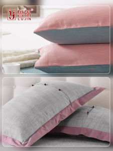 Pure Cotton Thickened Single Person Pillowcase Lu Jin Simple Style One Piece Pack Jin Shang Zhi Ji Bedding Accessories