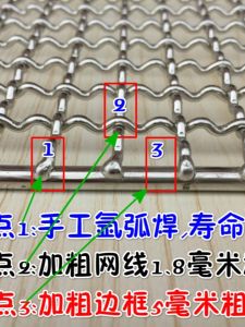 Thickened 304 Stainless Steel Barbecue Net Sheet Oven Mesh Pet Toilet Pad Rabbit Cage Bird Cage Bottom Kitchen Cooking Tools