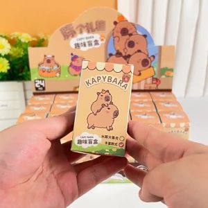 Blind Box Keychain 24PCS Hot Sales Labubu Cartoon Doll Blind Box Fashion Play Creative Keychain Birthday Cake Pendant Friends Gift 拉布布盲盒  钥匙扣