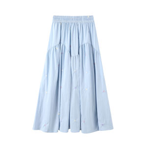 MiiOW | กระโปรงสั้นพิมพ์ลายดอกไม้เอวสูงสไตล์ใหม่ฤดูร้อนปี 2025 กระโปรงทรงเอจีนเนียร์เอวสูงทรงแอนด์เอฟกระโปรงจีบยาวสำหรับผู้หญิง MiiOW Catwoman