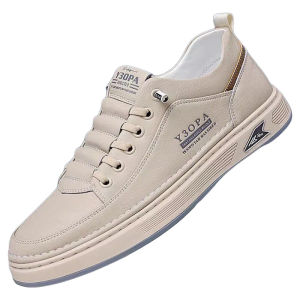 Giày Lười Nam Lantai Mei Da Thật Đế Mềm Mùa Thu 2024 Phong Cách Mới Thể Thao Thường Ngày Nhẹ Đa Năng Một Bước Đầu Giày Bệt Mũi Tròn