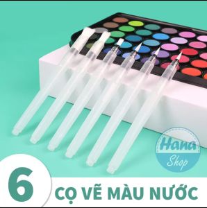 Bộ 6 cọ vẽ màu nước cao cấp - Đủ size cho bạn lựa chọn
