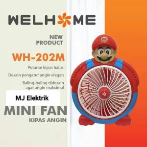 Kipas Angin Listrik Karakter Mario / Welhome 10 inchi MJ Elektric MJ Elektric