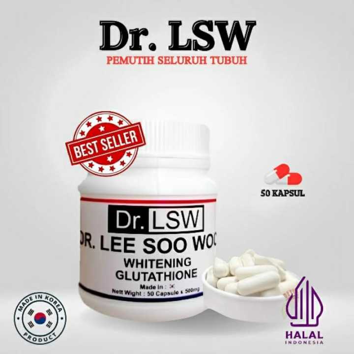 Dr Lsw Asli Original Glutathione Minuman Kapsul Pemutih Badan