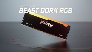 Kingston Fury Beast RGB DDR4 8GB/16GB/32GB Single/Dual Kit 8Gbit DIMM RAM Desktop Memory Black
