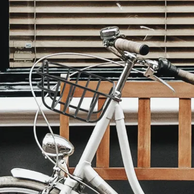 Easy Install Front Bike Basket Universal Stainless Steel Front Bike Basket Bicycle Basket for City Commuter Kids Bike Gift