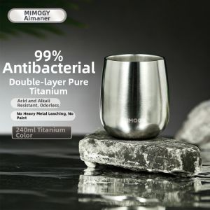 IMOGY | Pure Titanium Home High-end Drinking Cup