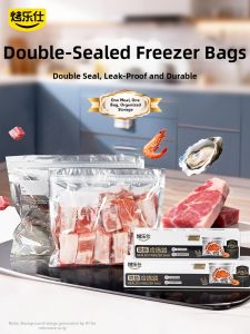 KAULUS | Sealable Freezer Bags Food Grade For Meat Storage