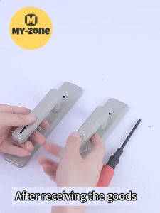 Myzone Bathroom door lock keyless High-Grade Aluminum Alloy Handle Lock toiler handle lock