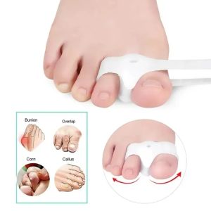 DIDI 1Pair Gel Toe Spreader Separator Bunion Corrector Hallux Valgus Correction Straightener Foot Care Tool