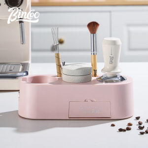 BINCOO 51/58MM Pink Coffee Tamper Coffee Tool Storage Base Tamping Stand Coffee Tamper Stand