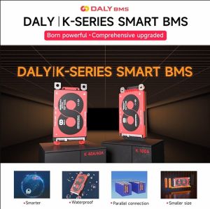 Daly Smart BMS Li-ion/Lifepo4 RS485 CANBUS BMS Communication APP 3s 4s 12v 7s 8s 24V 16s 48V 20S 60V 24S 72V 30A 40A 60A 100A K-series