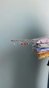 Gamis Muslim Mayra Syari Set & Hijab Antem Dua Layer Terbaru 2025
