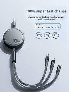 QUEXIANG | High-end 3-in-1 Fast-charging Car Charger 100W