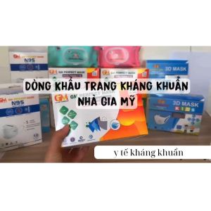 1 Hộp 50 cái khẩu trang y tế kháng khuẩn Gia Mỹ