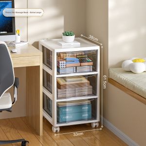 Under-Desk File Storage Cabinet 4 Layers