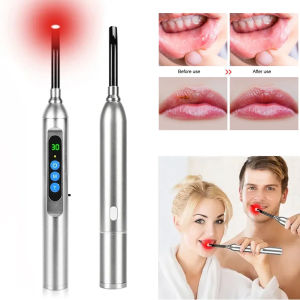 Red Light Therapy Device Canker Sore Cold Sore Treatment Infrared Light Therapy Wand for Mouth Nose Ear Knee Feet Hands Ankle