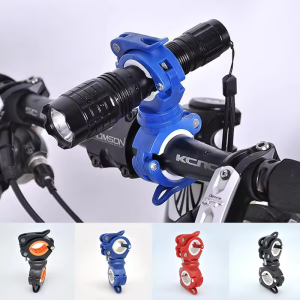 Bicycle Flashlight Holder Lamp Holder Night Riding Headlight Holder Lamp Clip Mountain Bike Riding Bike Accessories