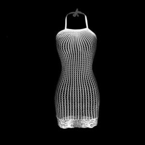 1PC Nữ Lưới Cá Gợi Cảm Che Ngang Xuyên Qua Khoét Hở Bodycon Đồ Bơi Co Giãn Nylon Mùa Hè Đi Biển Dành Cho Độ Tuổi 25-34