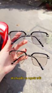 Kính gọng đổi màu ra nắng - phiên bản cho nam nữ chống tia UV - Bự Store - 1186
