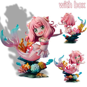 Bandai | 13cm Anime Anya Forger Figure Cosplay Mermaid Anime Peripheral Pvc Model Statue Collect Decor Ornaments Kid Gift Toys