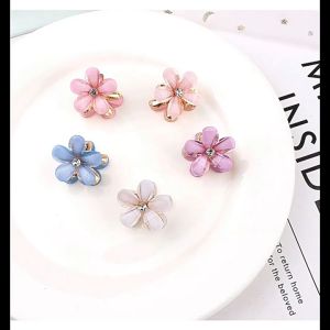 My Natural 1 Pcs Korean Lovely Camelia Small Hair Clip山茶花抓夹