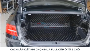 Tấm lót cốp 5D xe 5 chỗ Mercedes E180-200-230-240-250-280-300 năm 2002-2008