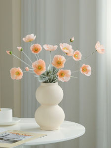 ดอกไม้ปลอมพืชโพลีเอสเตอร์พร้อมจมูก ดอกไม้ปลอม ดอกเดซี่ ตกแต่งโต๊ะทำงานหรูหรา ดอกไม้สำหรับตกแต่งบ้าน ดอกไม้แห้ง ดอกไม้ปักลาย