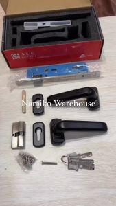 Gagang Handle Pintu Rumah Roll Set SLG A001 SN Black