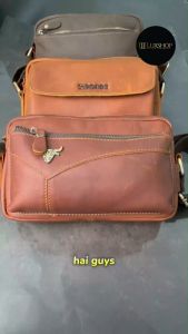 Rush Rider Full Cow Leather Sling Bag Men Shoulder Cross Body Messenger Bag Beg Silang Melintang Lelaki Kulit Selempang