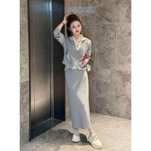 Elegant Fashionable French Stylish Multi-Purpose Lazy Casual Sportwear Set for Women