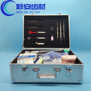 Mini Aluminum Alloy Dental Beauty Storage Box Tool Box Resin Adhesive Storage Case Light Shielding Box for Oral Care Equipment
