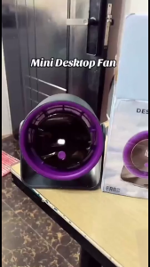 Portable Mini Desk Fan USB Rechargeable Desktop Fan Strong Wind Quiet Cooling Fan 3 Speed Home Offic