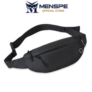 MENSPE Chest Bag Sport Waist Pack Cross Body Bag Pouch Bag Casual Men Chest Bag Men Fashion Shoulder Bag Waist Belt Bag Waterproof Oxford Cloth with Headphone Hole for Travel Outdoor