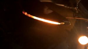 YiMiX 1 pair of motorcycle universal hand guard with LED light is suitable for ATV off-road motorcycles