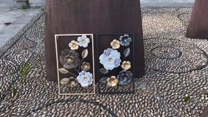 40*60cm Modern Metal Wall Decorations Living Room Sofa Background Wall Hangings Light Luxury Creative Iron Art Wall Ornaments Home Decot