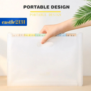 A4 Document Folder 13 Layer Expanding File Organizer Desktop Paper Storage Organizer Multilayer File Holder Durable Plastic for Office School 1pc