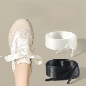 LINGMIAO | DIY Lace Ribbon Ballet Style Womens Silk Satin White Shoe Laces